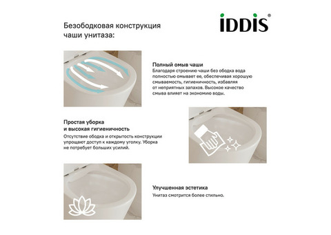 Унитаз подвесной Iddis Cloud CLORDSEi25