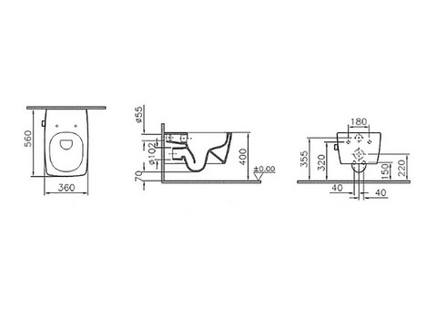 Унитаз подвесной Vitra Metropole 7672B003-1087