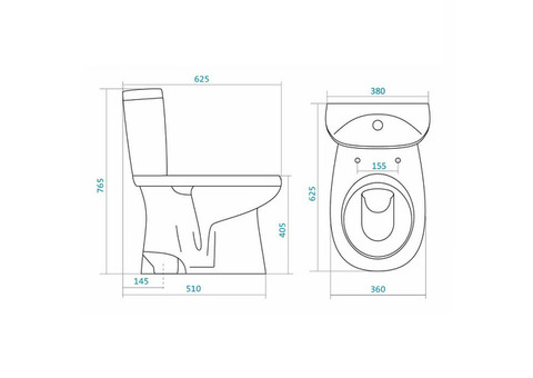 Унитаз-компакт Santek Анимо 1WH302133