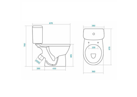 Унитаз-компакт Santek Бореаль 1WH302146