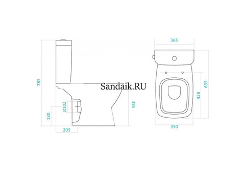 Унитаз-компакт Santek Нео 2PA ДС SC 1WH302194