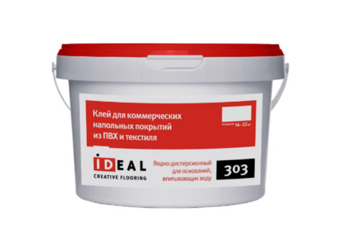 Клей Ideal 303 для коммерческого ПВХ-линолеума 14 кг