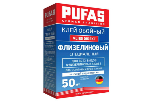 Клей обойный Pufas Vlies Direkt Флизелиновый специальный с индикатором 325 г