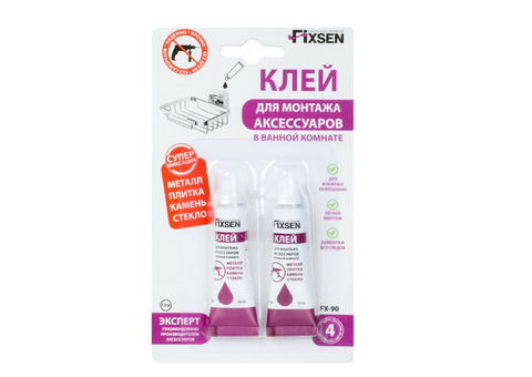 Клей для монтажа аксессуаров Fixsen FX-90 12 гр