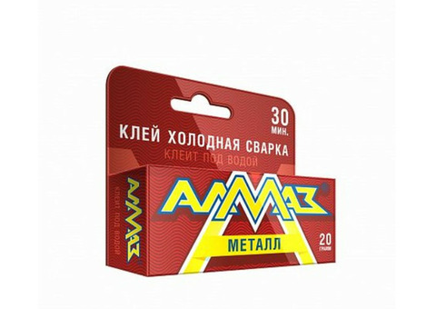 Клей холодная сварка Алмаз металл 20 г