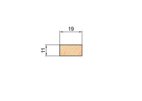 Брусок строганный из хвои Арелан 11х19x2200 мм сорт Экстра без сучков