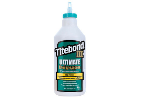 Клей столярный Titebond Ulimate III Wood Glue повышенной влагостойкости 946 мл