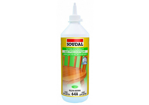 Клей для дерева Soudal 64А быстросохнущий 5 л