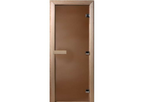 Дверь для сауны стеклянная Doorwood DW00020 бронза матовая 600х1900 мм