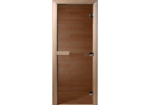 Дверь для сауны стеклянная Doorwood DW01124 Теплый день бронза 700х1900 мм