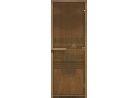 Дверь для хамама стеклянная Doorwood DW00806 бронза матовая 700х1900 мм