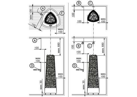 Печь электрическая Harvia Kivi PI70E