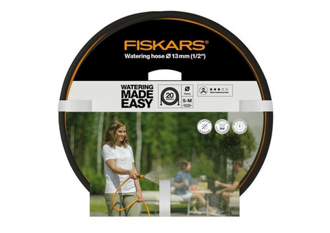 Шланг поливочный армированный Fiskars 1/2 дюйма 20 м Q3