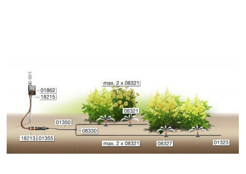 Заглушка Gardena 01323-29 4,6 мм 10 шт.