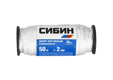 Нить капроновая Сибин 50527 белая 50 м