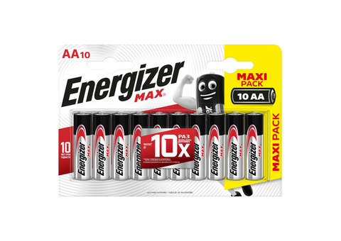 Батарейка алкалиновая Energizer Max AA 10 шт.