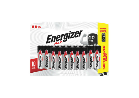 Батарейка алкалиновая Energizer Max AA 16 шт.