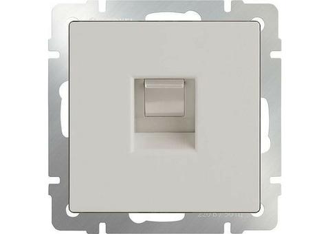 Механизм розетки компьютерной Werkel Ethernet WL03-RJ-45-ivory Слоновая кость