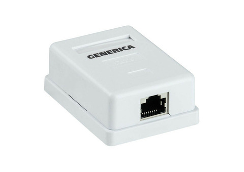 Розетка информационная IEK Generica RJ45 кат. 5Е FTP CS2-1C5EF-12-G белая