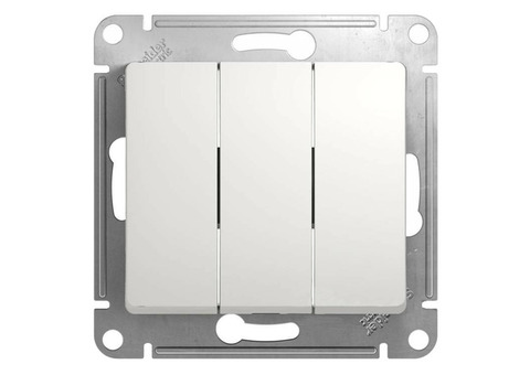 Механизм выключателя Schneider Electric Glossa GSL000131 трехклавишный белый