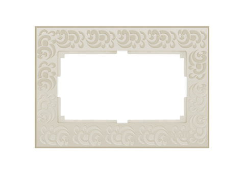 Рамка для двойной розетки Werkel Flock WL05-Frame-01-DBL-ivory Слоновая кость