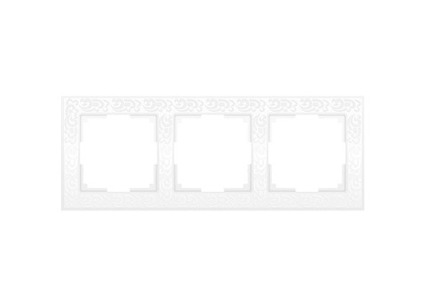 Рамка трехместная Werkel Flock WL05-Frame-03-white белая