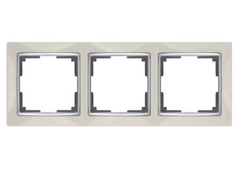 Рамка трехместная Werkel Snabb WL03-Frame-03-ivory Слоновая кость