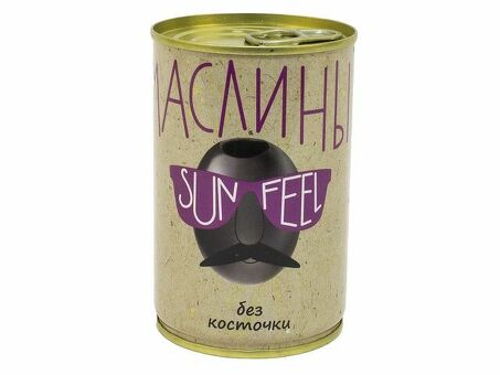 Маслины SUNFEEL Целые б/к ж/б 3 кг по оптовым ценам