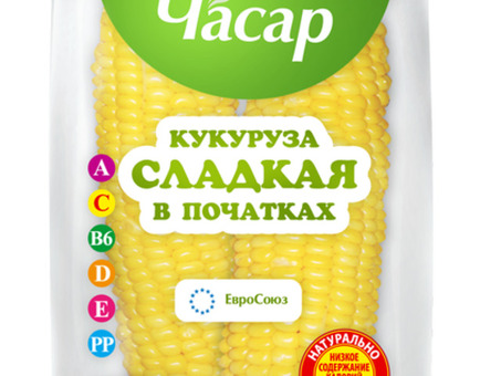 Кукуруза в Початках Часар с/м 500 г Кол-во штук в коробке - 16 шт по оптовым ценам