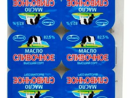 Масло Сливочное Порционное 82,5% ЭКОМИЛК 10 г по оптовым ценам