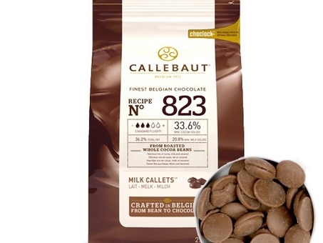 Шоколад CALLEBAUT в таблетках ( молочный ) 33,6% 2,5 кг по оптовым ценам