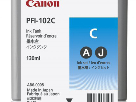 Картридж Canon PFI-102 комплект (MBKX2, BK, M, C, Y) 6 шт. х 130мл