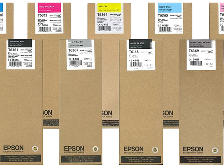 Картридж Epson T636x комплект (С, М, У, ПК, ПМ, ПК, МК, Г, ЛГ), 9 шт. x 700мл