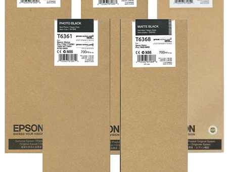 Картридж Epson T636x комплект (ПБК, МБК, С, М, Ж), 5 шт. x 700мл