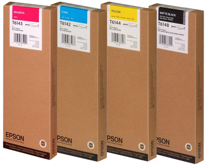 Картридж Epson T614x комплект (C,M,Y,K), 4шт x 220мл