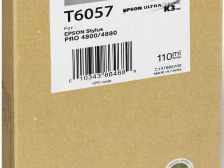 Картридж Epson T6057 (light black ) 110 мл (C13T605700)