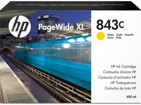 Картридж HP 843C PageWide XL ( yellow ), 400 мл (C1Q68A)