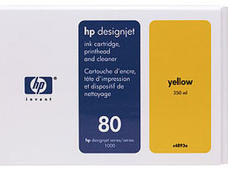 Картридж HP 80 ( yellow ) и печатающая головка , набор ,350 мл (C4893A)