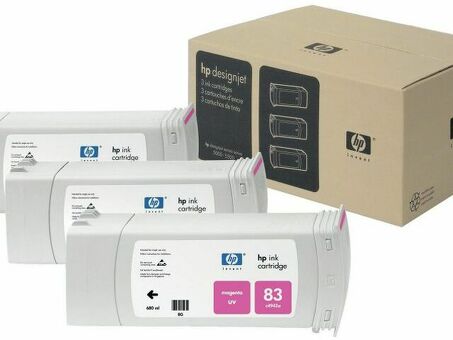 Картридж HP 83 UV ( magenta ) набор ,3 шт x 680 мл (C5074A)