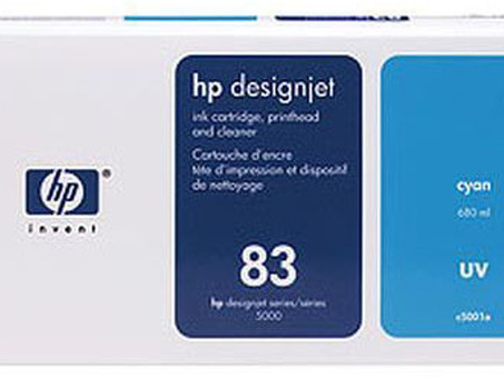 Картридж HP 83 UV (cyan) и печатающая головка , набор , 680 мл (C5001A)