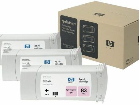 Картридж HP 83 UV (light magenta ) набор ,3 шт x 680 мл (C5077A)