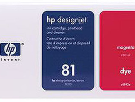 Картридж HP 81 UV ( magenta ) и печатающая головка , набор , 680 мл (C4992A)