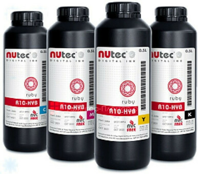 УФ-чернила NUtec Ruby R10-HYB (Light Cyan), 500 мл ( бутылка ) (F641.2688)