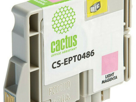 Картридж струйный Cactus CS-EPT0486 светло-пурпурный (14.4мл) для Epson Stylus Photo R200/R220/R300/R320/R340/RX500/RX600/RX620/RX640 (CS-EPT0486)