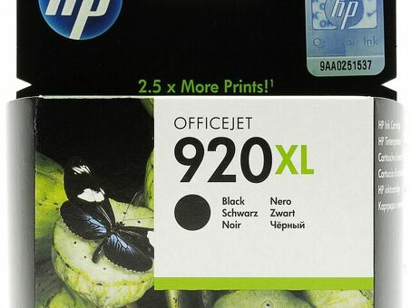 Картридж HP 920XL (black), 49 мл (CD975AE)