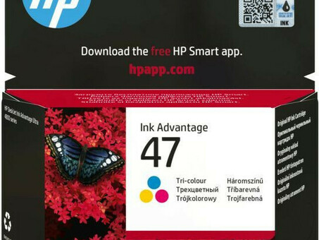 Картридж HP 47 Original Ink Cartridge (cyan/magenta/yellow), 700 стр. (6ZD61AE)