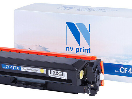 Картридж NVP совместимый NV-CF412X Yellow для HP Color LaserJet Pro M377dw/ M477fdn/ M477fdw/ M477fnw/ M452dn/ M452nw (5000k) (NV-CF412XY)