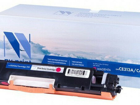 Картридж NVP совместимый NV-CE313A/NV-729 Magenta для HP Color LaserJet CP1025/ CP1025nw/ M275/ CP1025/ CP1025nw/ 100 M175a/ 100 M175nw/ LBP 7010 i-Sensys/ 7010C i-Sensys/ 7018 i-Sensys/ 7018C i-Sensys (1000k) (NV-CE313A/729M)