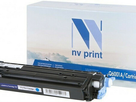 Картридж NVP совместимый NV-Q6001A/NV-707 Cyan универсальные для HP/Canon Color LaserJet 1600/ 2600n/ 2605/ 2605dn/ 2605dtn/ LBP 5000 i-Sensys Laser Shot/ 5101 (2000k) (NV-Q6001A/707C)