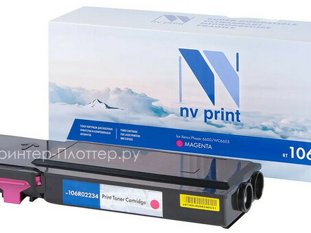 Картридж NVP совместимый NV-106R02234 Magenta для Xerox Phaser 6600/WorkCentre 6605 (6000k) (NV-106R02234M)